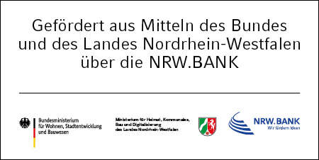 Websignet: Gefördert durch die NRW.BANK